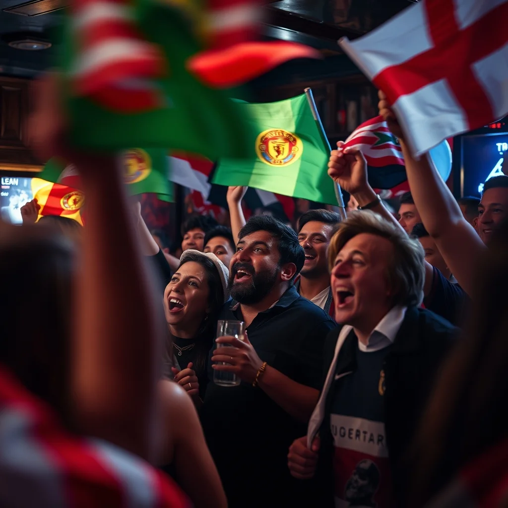 World Cup 2026 fans celebrating in Mexico City bar atmosphere