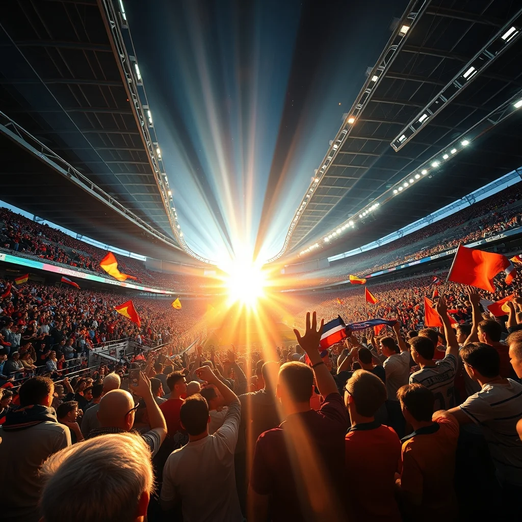 World Cup 2026 football fans celebrating Mexico City stadium atmosphere