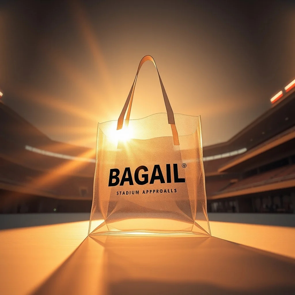 BAGAIL Clear Tote Bag 12x6x12 Stadium Approved β best mercedes benz stadium bag policy