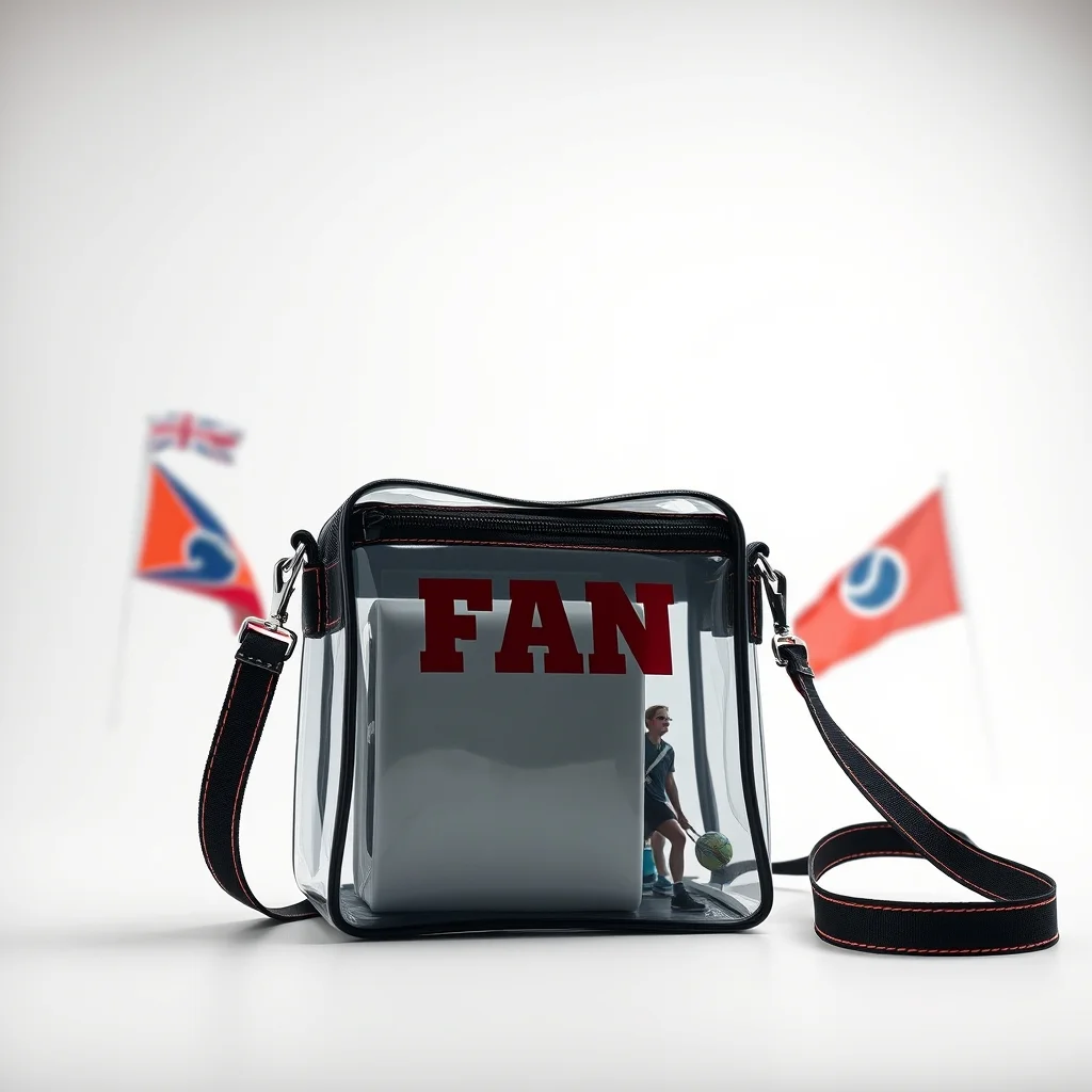 Clear Sports Fan Handbag with Adjustable Strap β best mercedes benz stadium bag policy