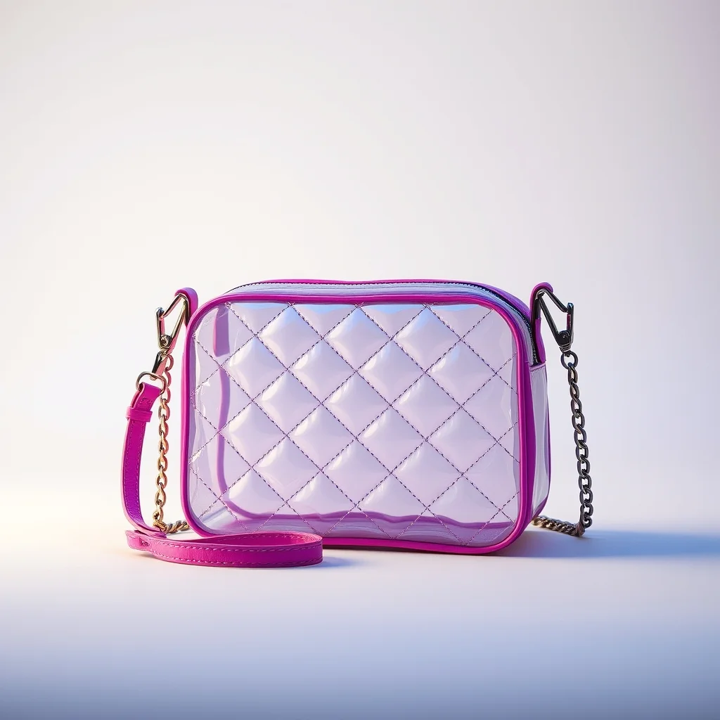 Missnine Quilted Clear Crossbody Concert Bag — best stadium bags for women