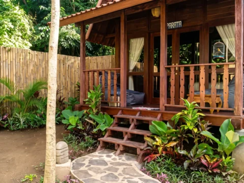 Jemeluk Bay beachfront by Ocean Prana Village