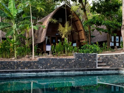 Saltwater pool at Ocean Prana Village